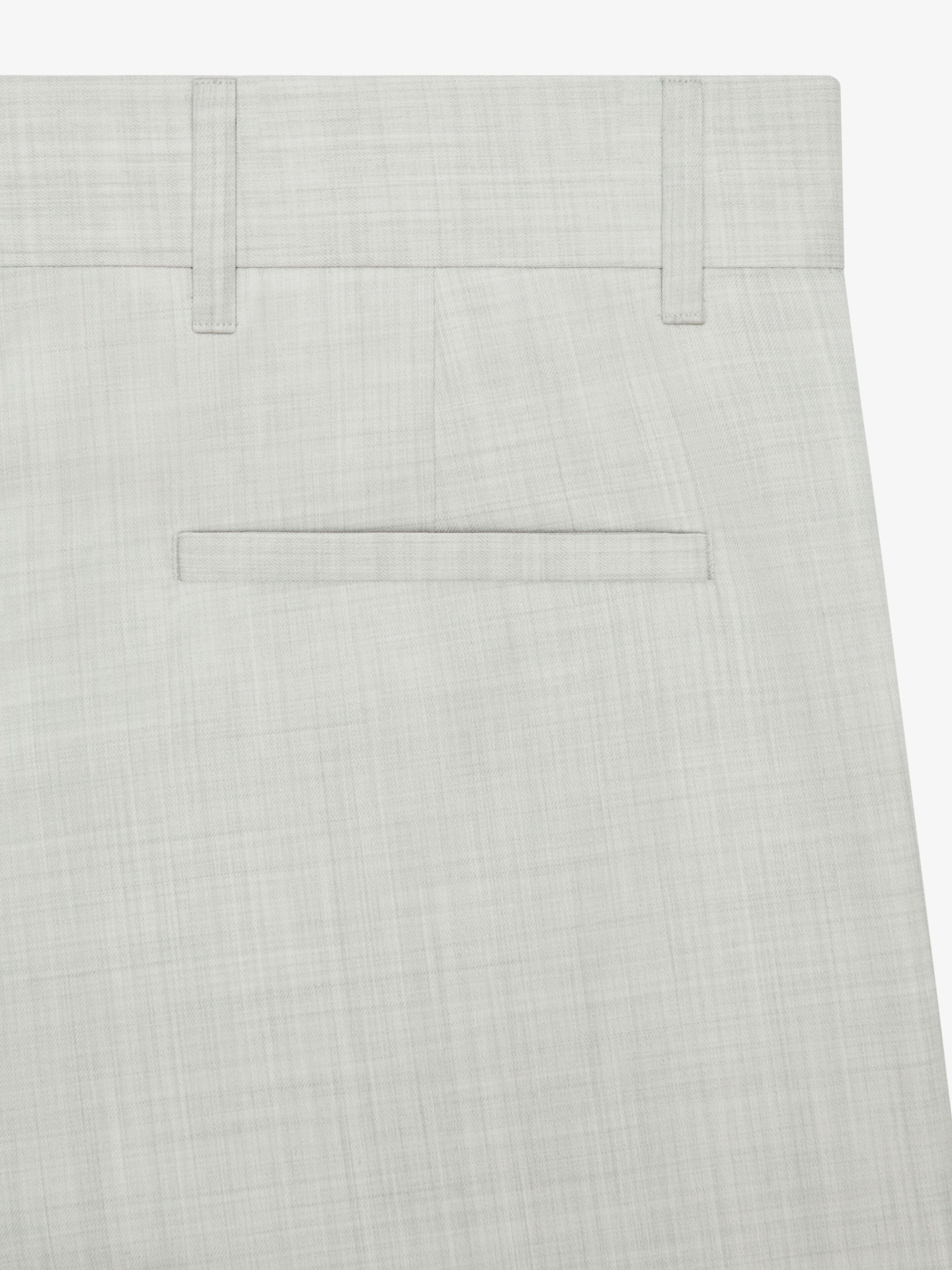 Pantalon extra large en laine - Chalk White