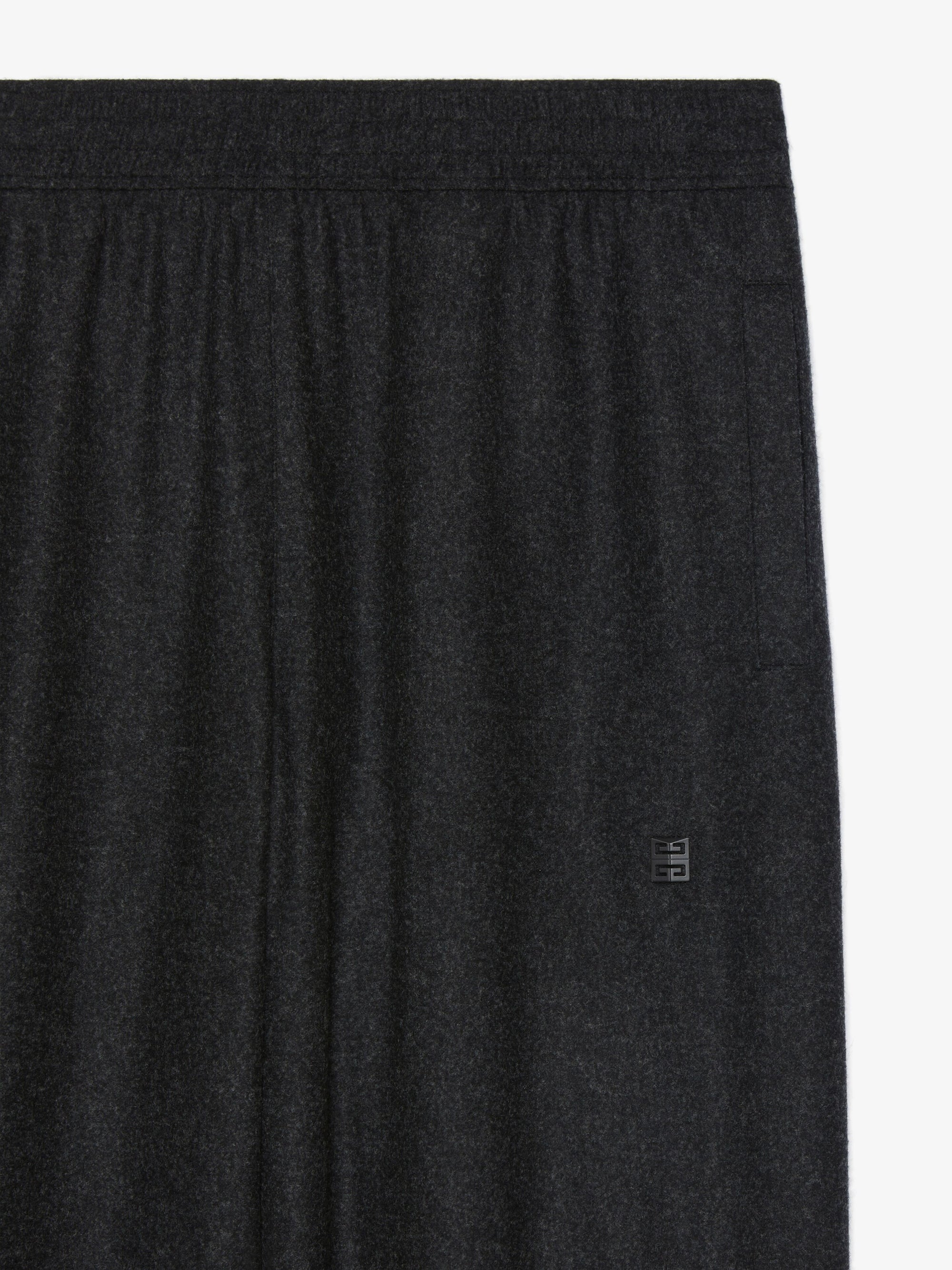 Pantalon de joggin à détail 4G en laine - Charcoal