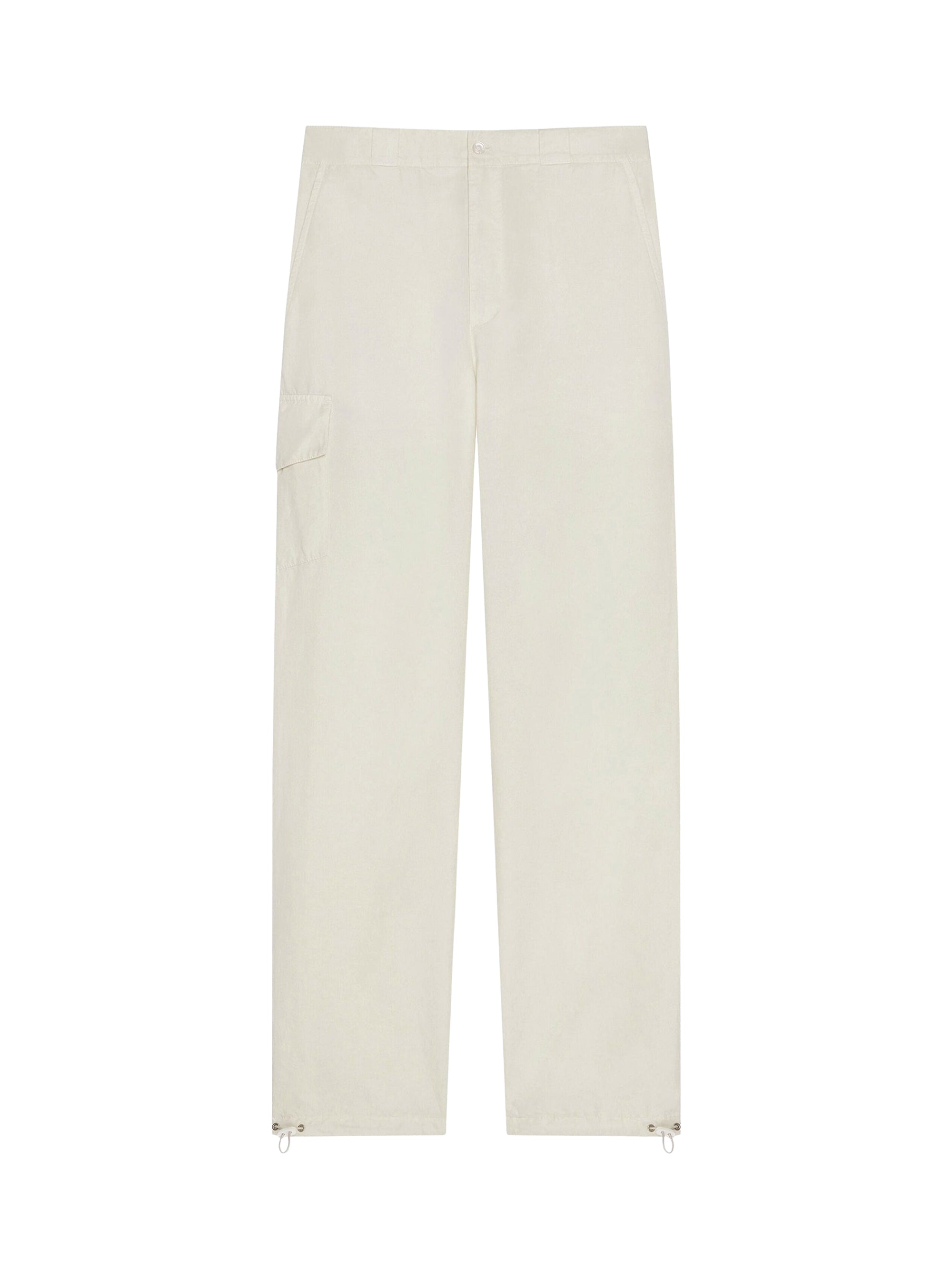 Pantalon en lin à rayures 4G - Ivory