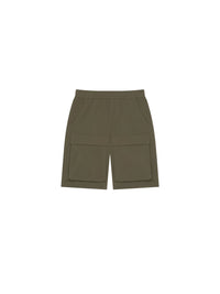 Short Military spirit à taille élastiquée - Kaki