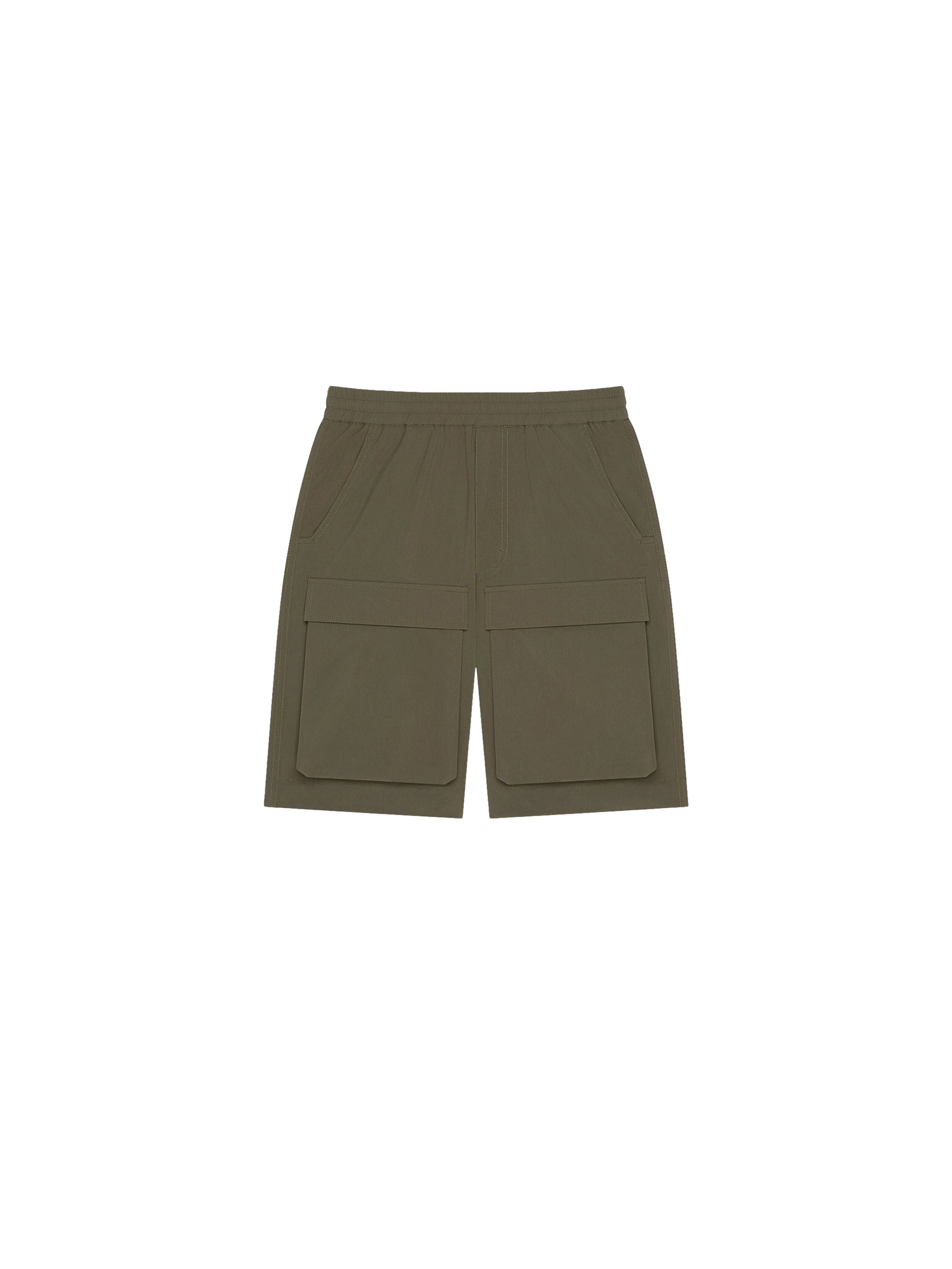 Short Military spirit à taille élastiquée - Kaki