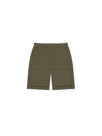 Short Military spirit à taille élastiquée - Kaki