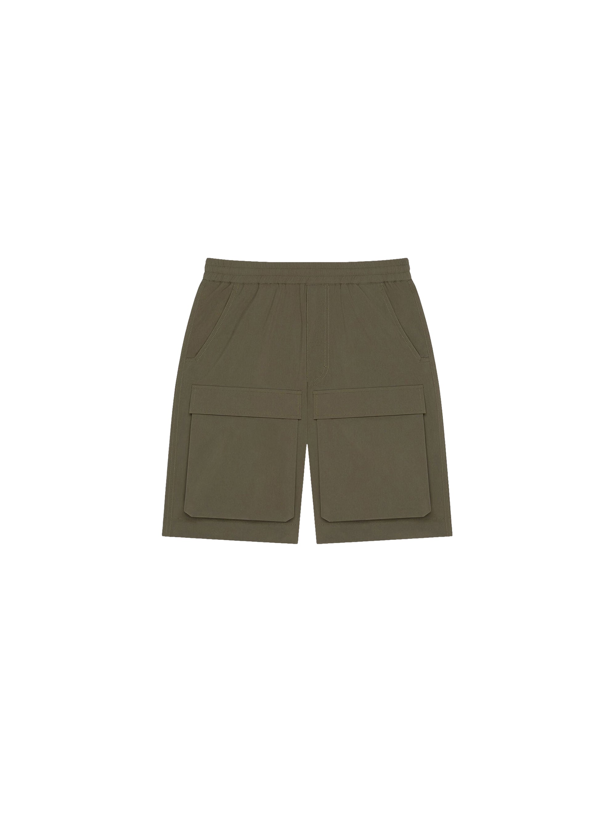 Short Military spirit à taille élastiquée - Kaki