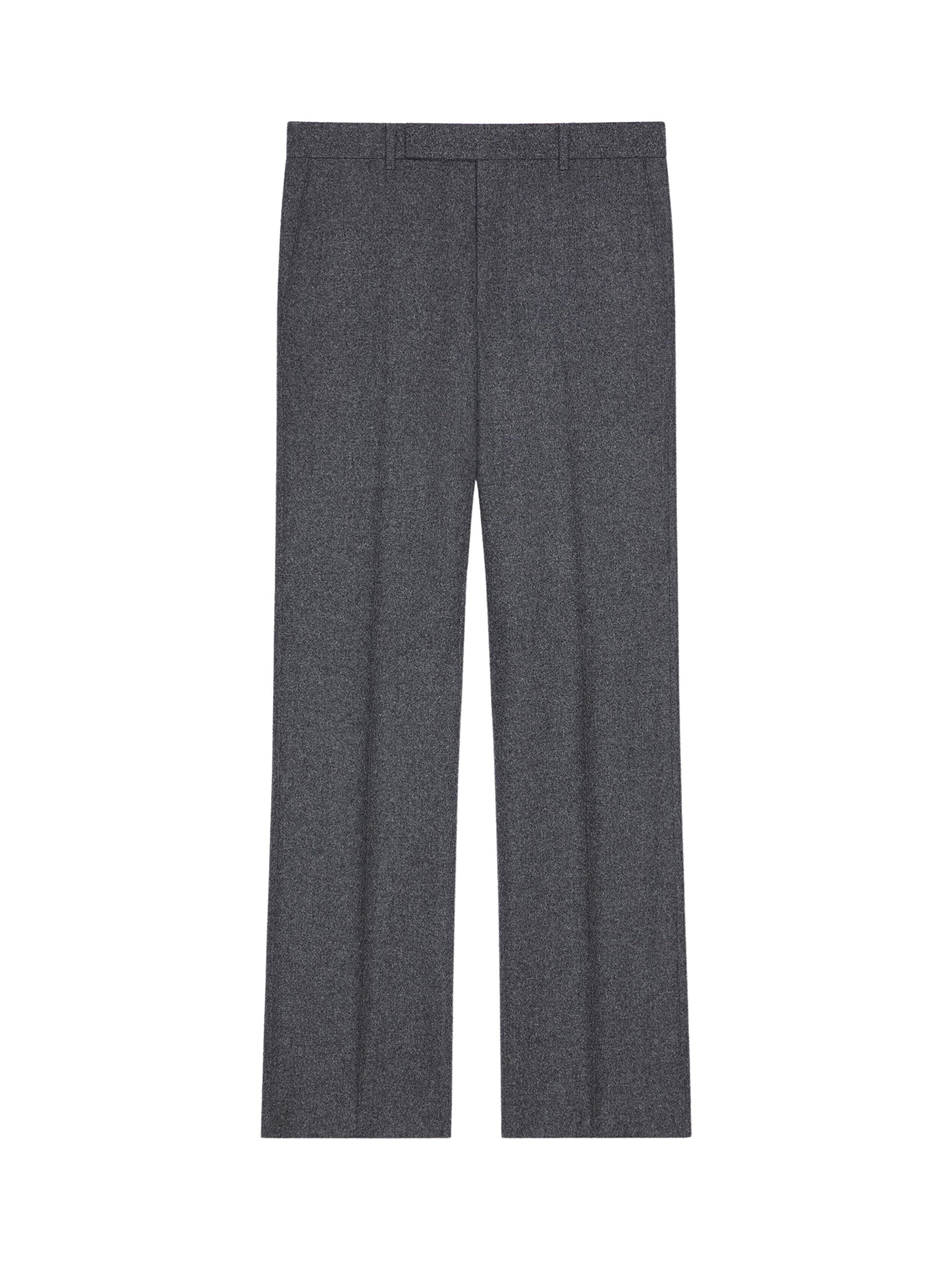 Wool Slim Fit Suit Pants - Medium Grey