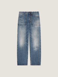VINTAGE BLUE BLEACH DENIM