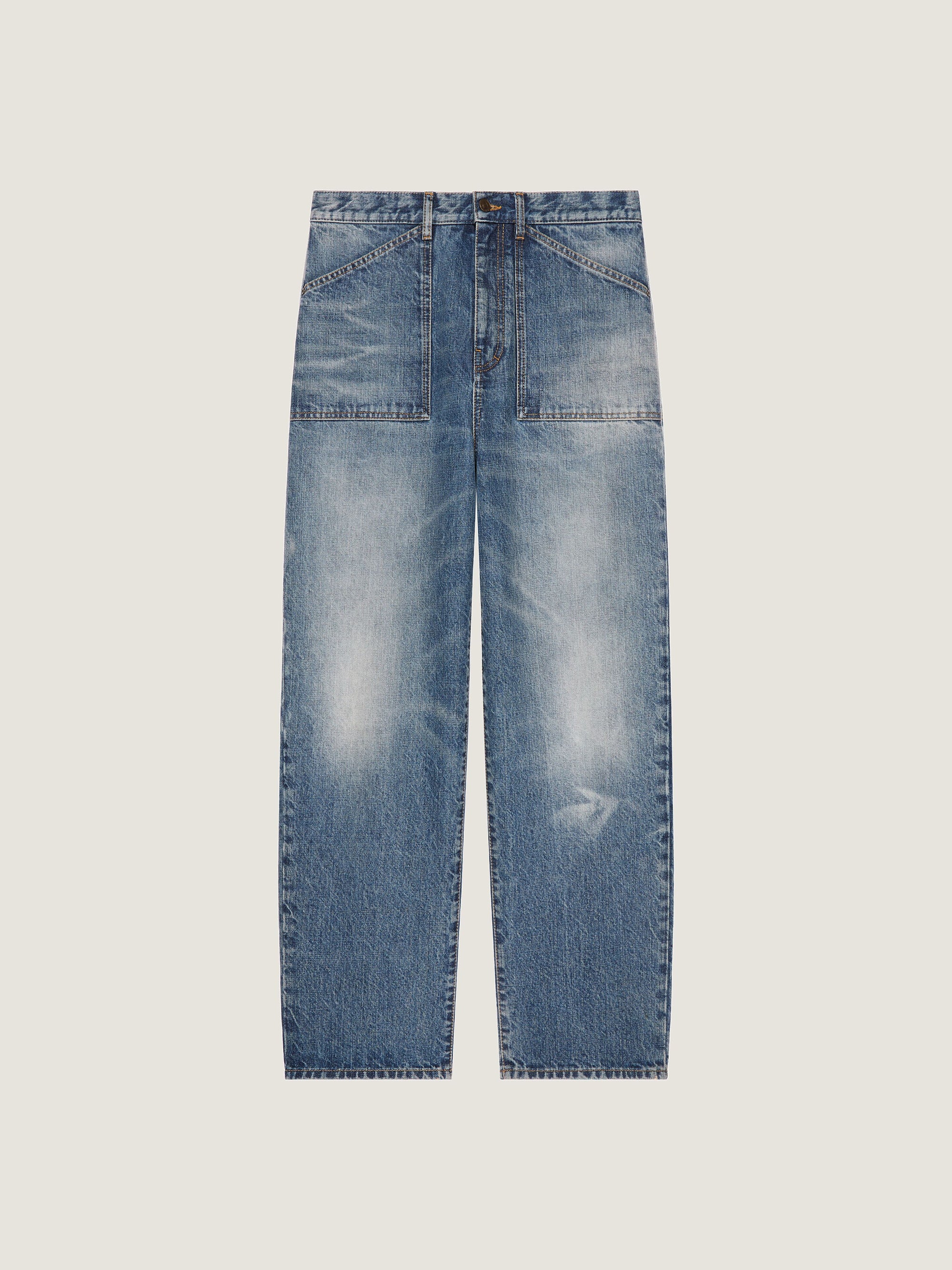 VINTAGE BLUE BLEACH DENIM