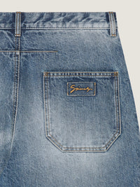 VINTAGE BLUE BLEACH DENIM