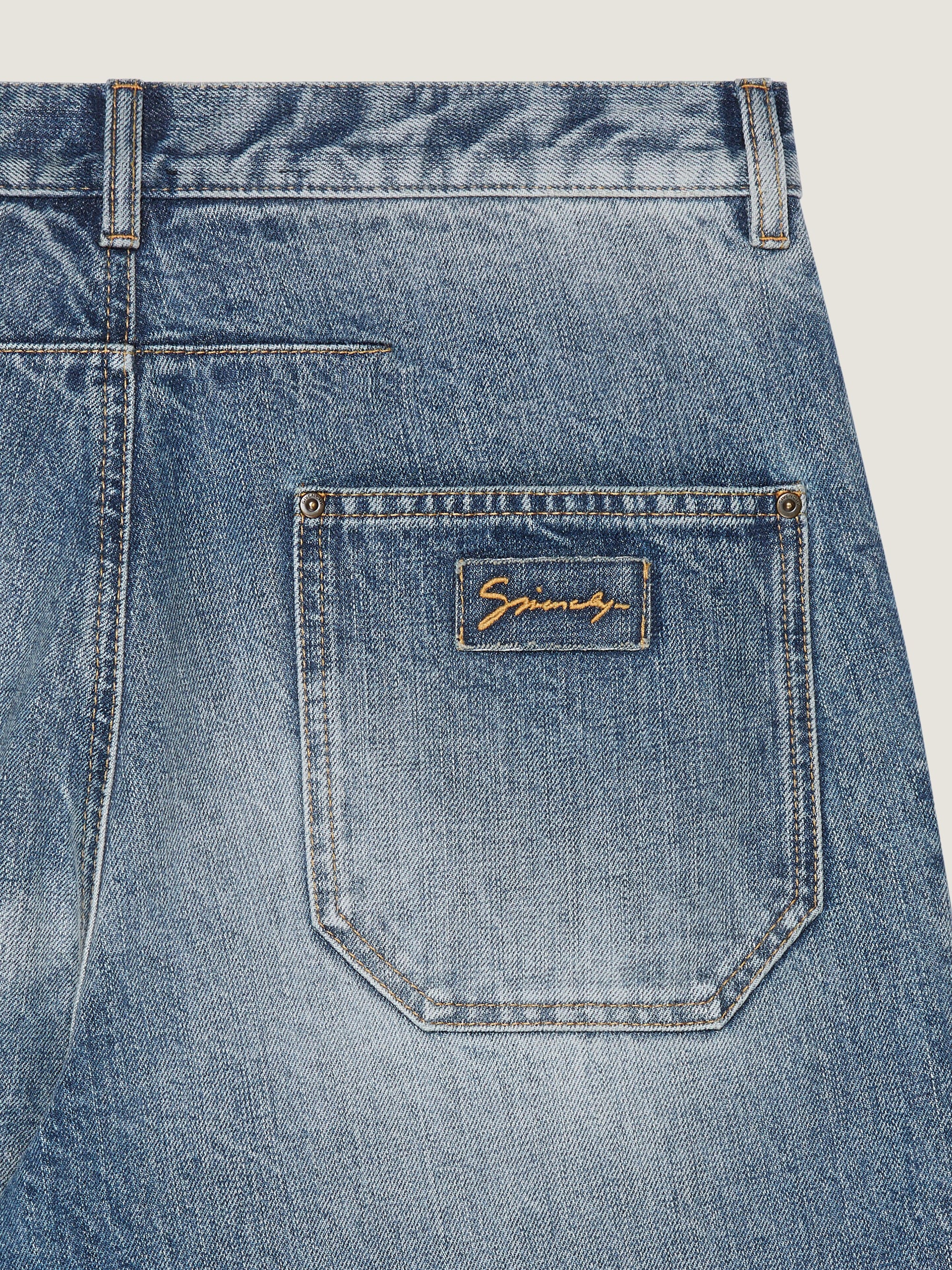 VINTAGE BLUE BLEACH DENIM