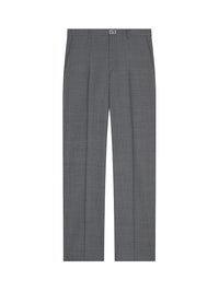 Pantalon détail métal en laine - Medium Grey