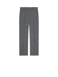 Pantalon détail métal en laine - Medium Grey