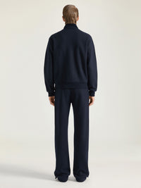 TRACK PANT PIN TUCK OPEN HEM CUFF