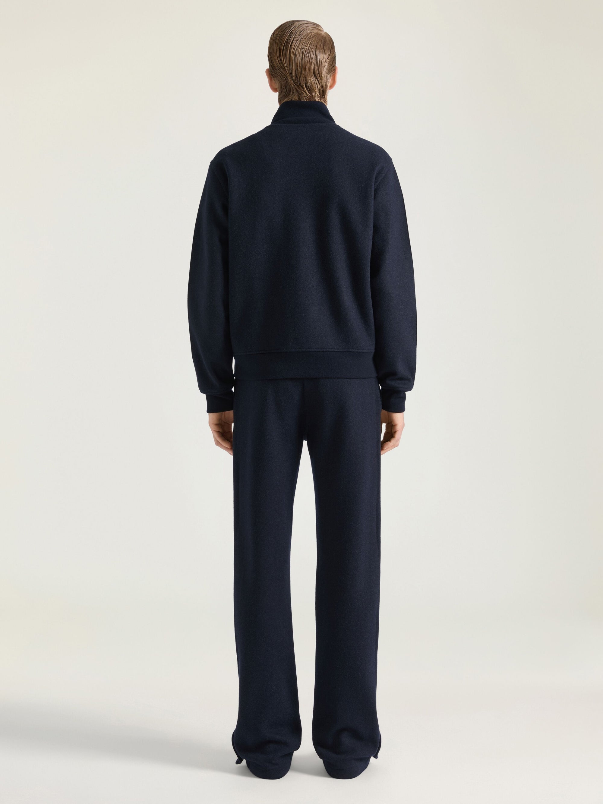 TRACK PANT PIN TUCK OPEN HEM CUFF