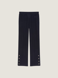 TRACK PANT PIN TUCK OPEN HEM CUFF