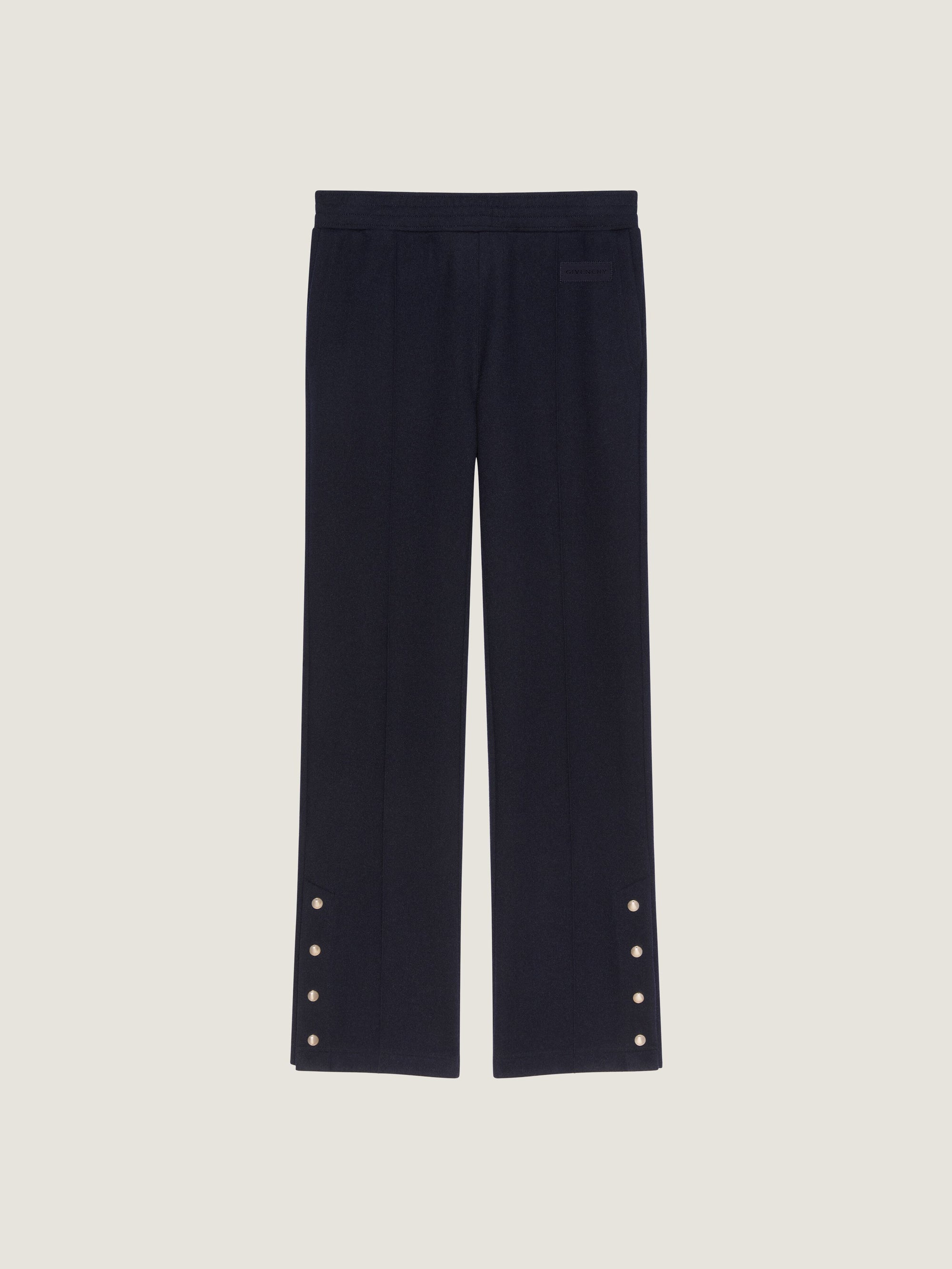 TRACK PANT PIN TUCK OPEN HEM CUFF