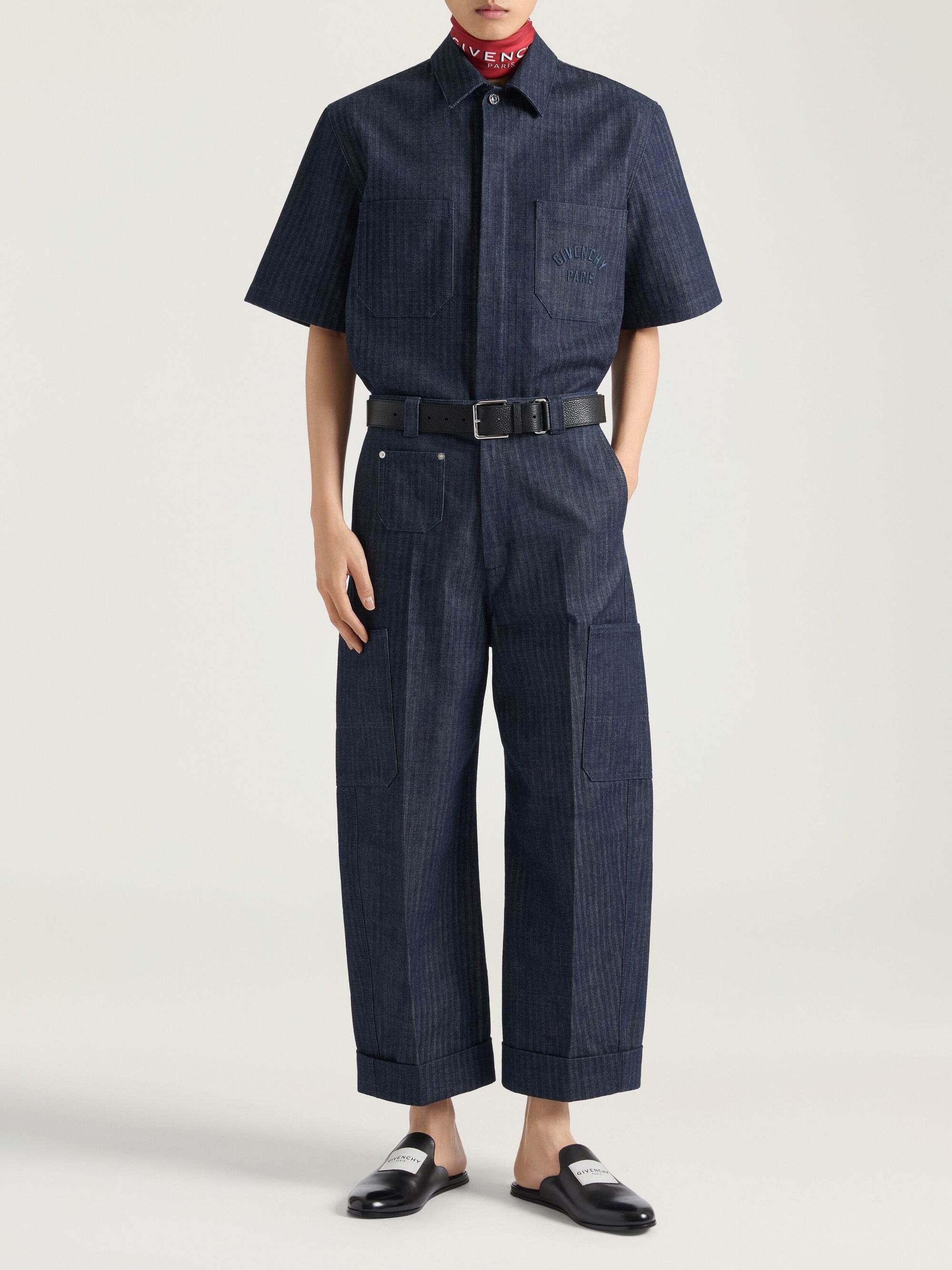 Pantalon cargo Couture seam - Dark Blue