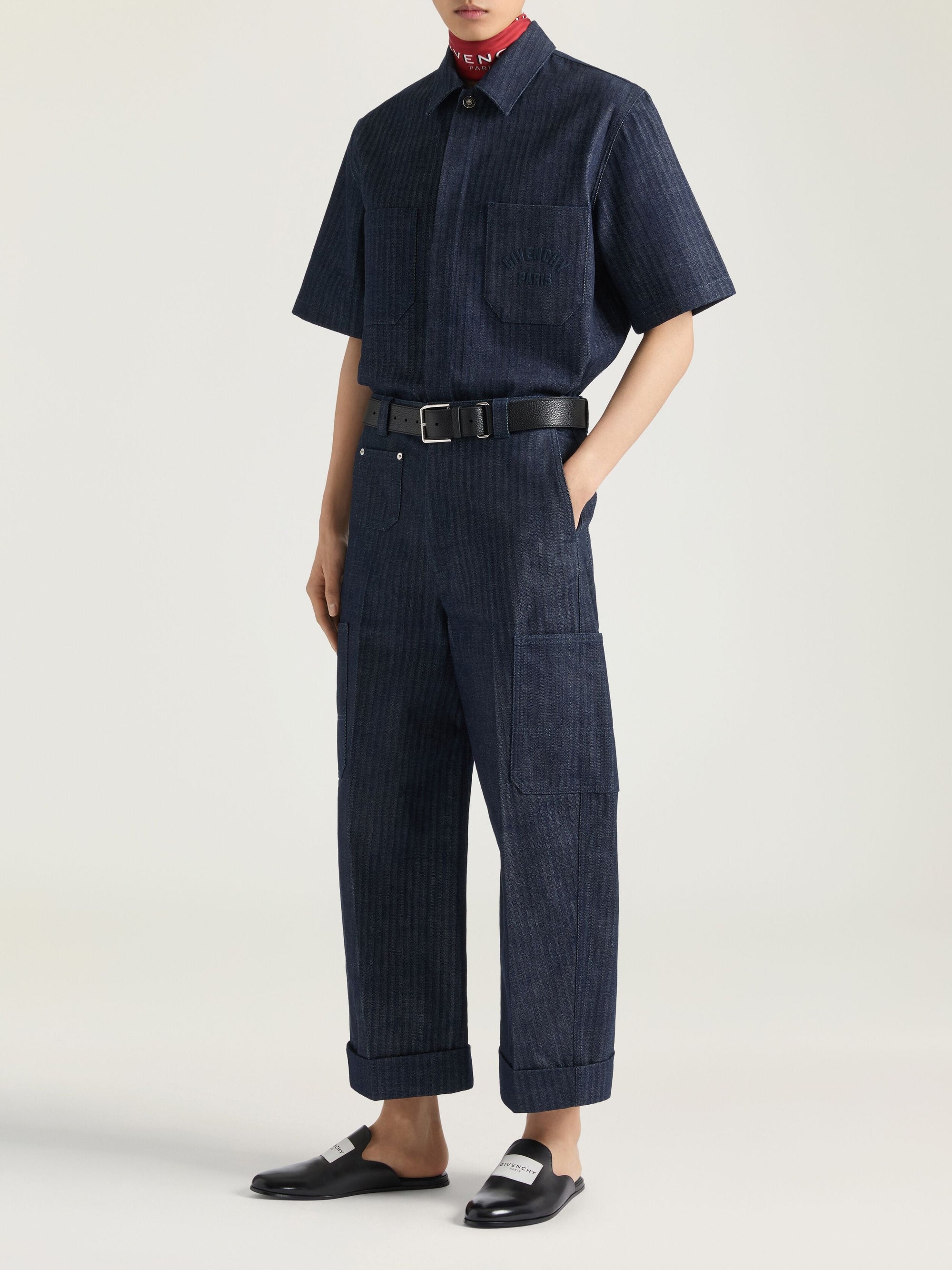 Pantalon cargo Couture seam - Dark Blue