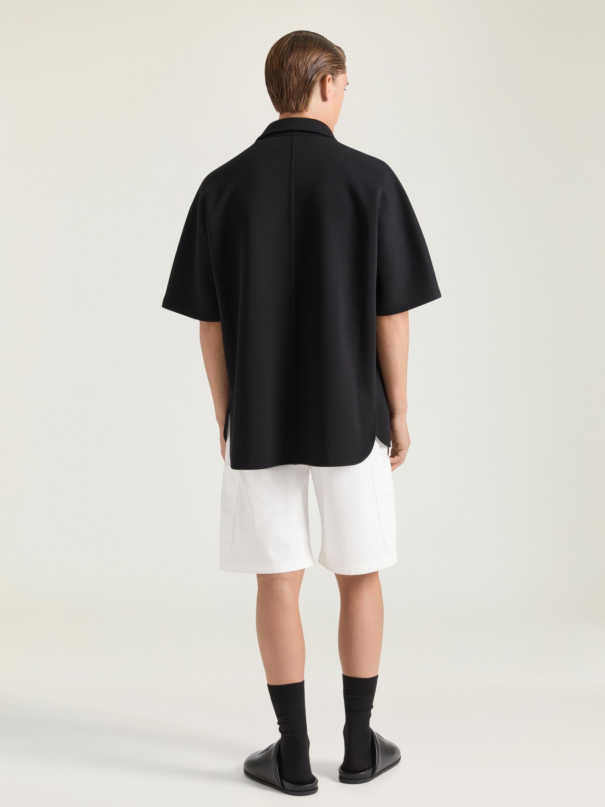 DENIM SHORTS WITH PATCH POCKETS
