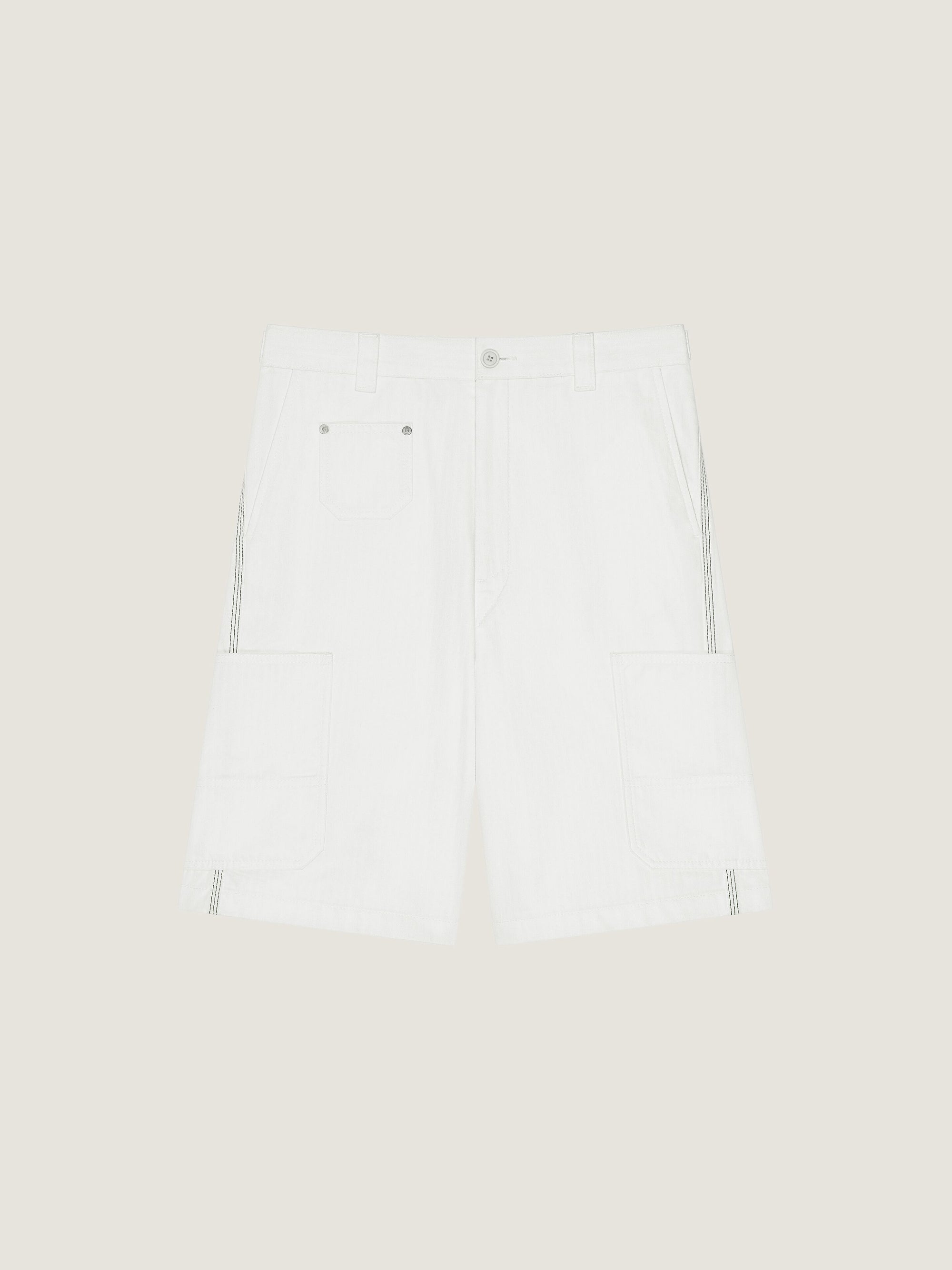 DENIM SHORTS WITH PATCH POCKETS