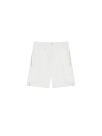 Short en jean à poches plaquées - White