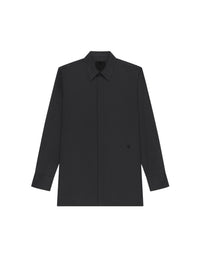 Chemise en popeline à détail 4G - Black