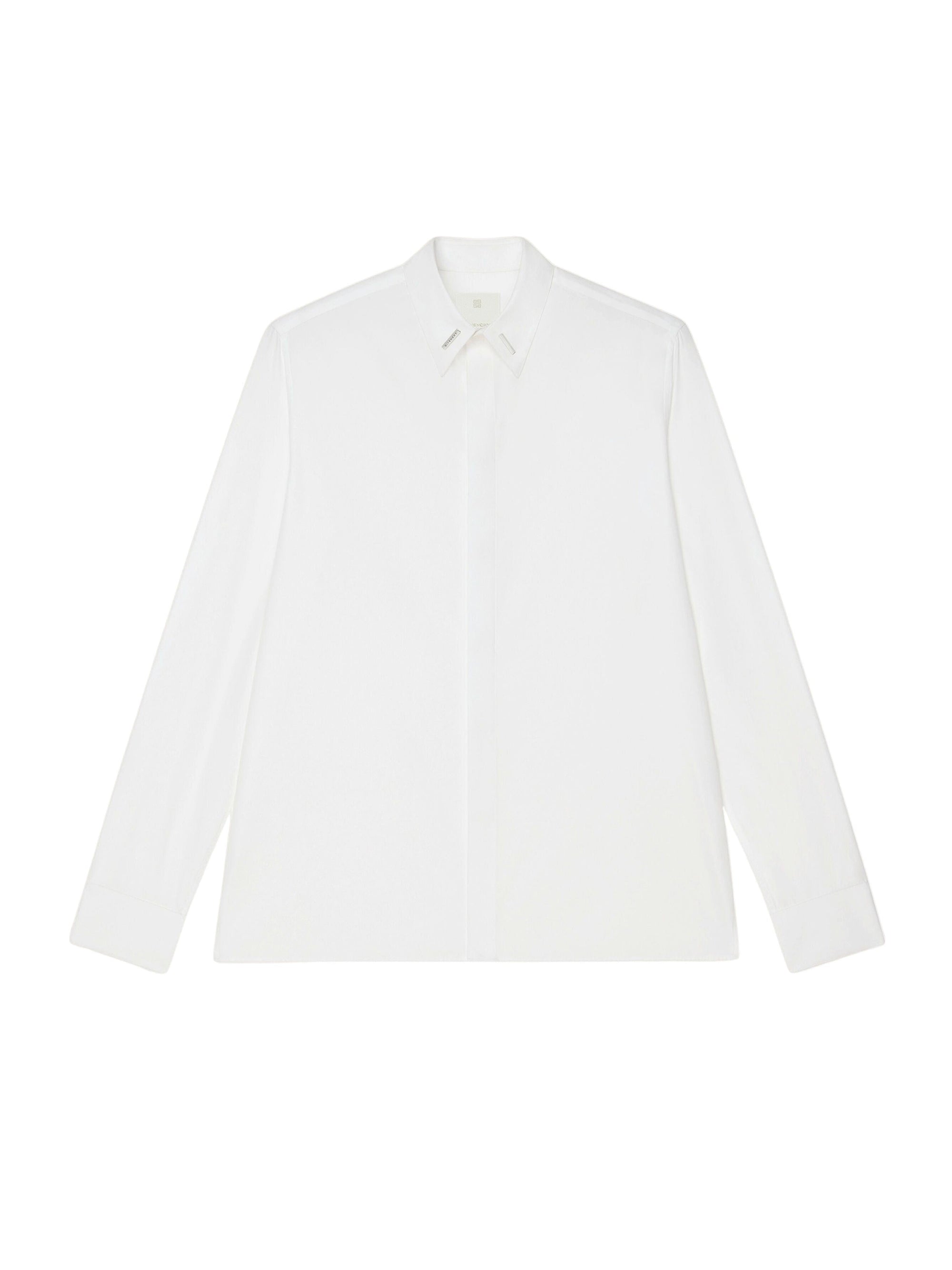 CONTEMPORARY FIT LS SHIRT W METAL COLLAR