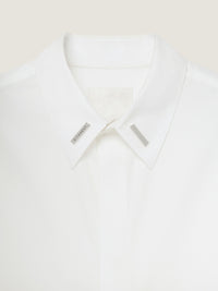 CONTEMPORARY FIT LS SHIRT W METAL COLLAR