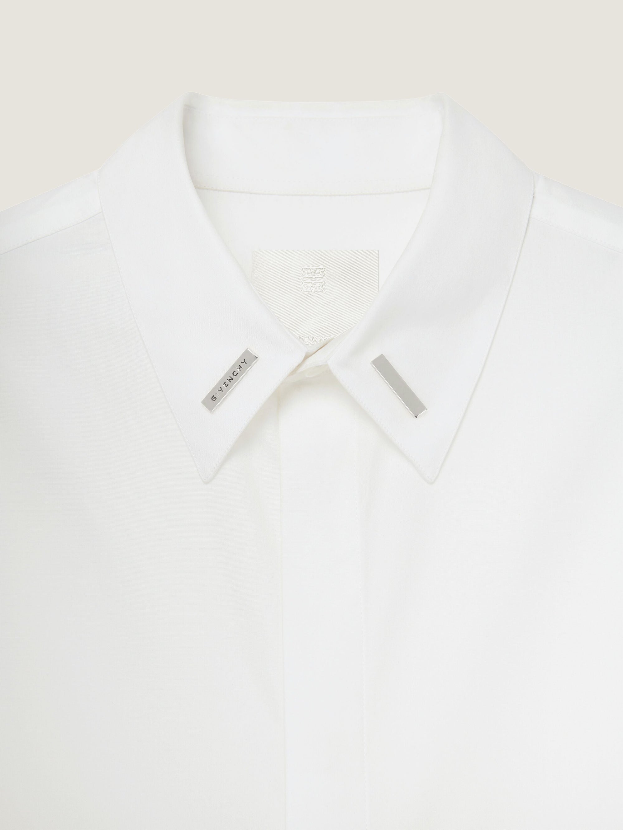 CONTEMPORARY FIT LS SHIRT W METAL COLLAR