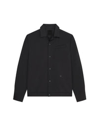 Surchemise à détail 4G en laine - Black