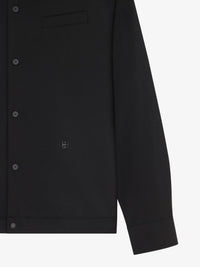 Surchemise à détail 4G en laine - Black