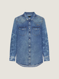 AMERICAN STRAIGHT FIT DENIM SHIRT