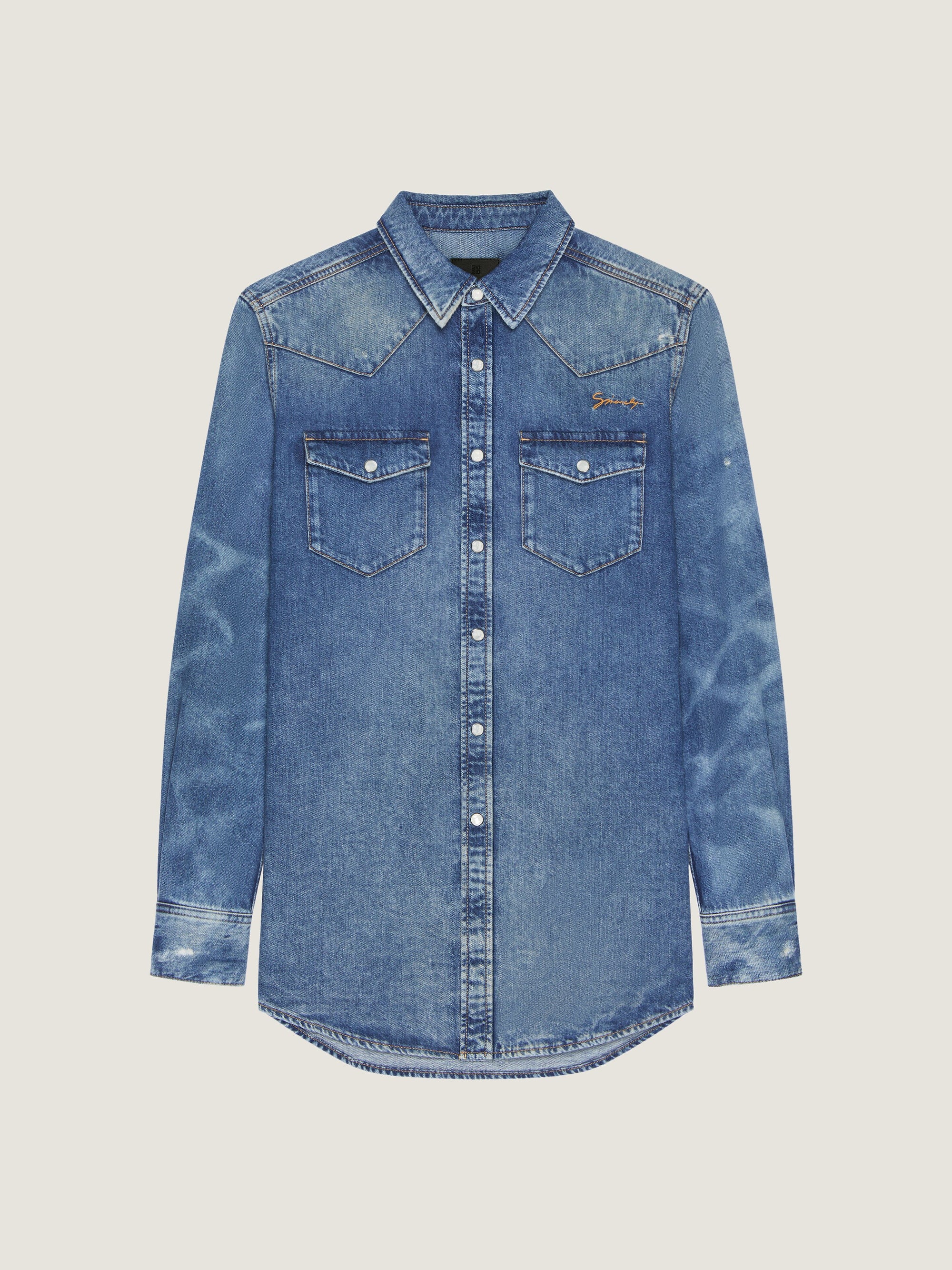 AMERICAN STRAIGHT FIT DENIM SHIRT