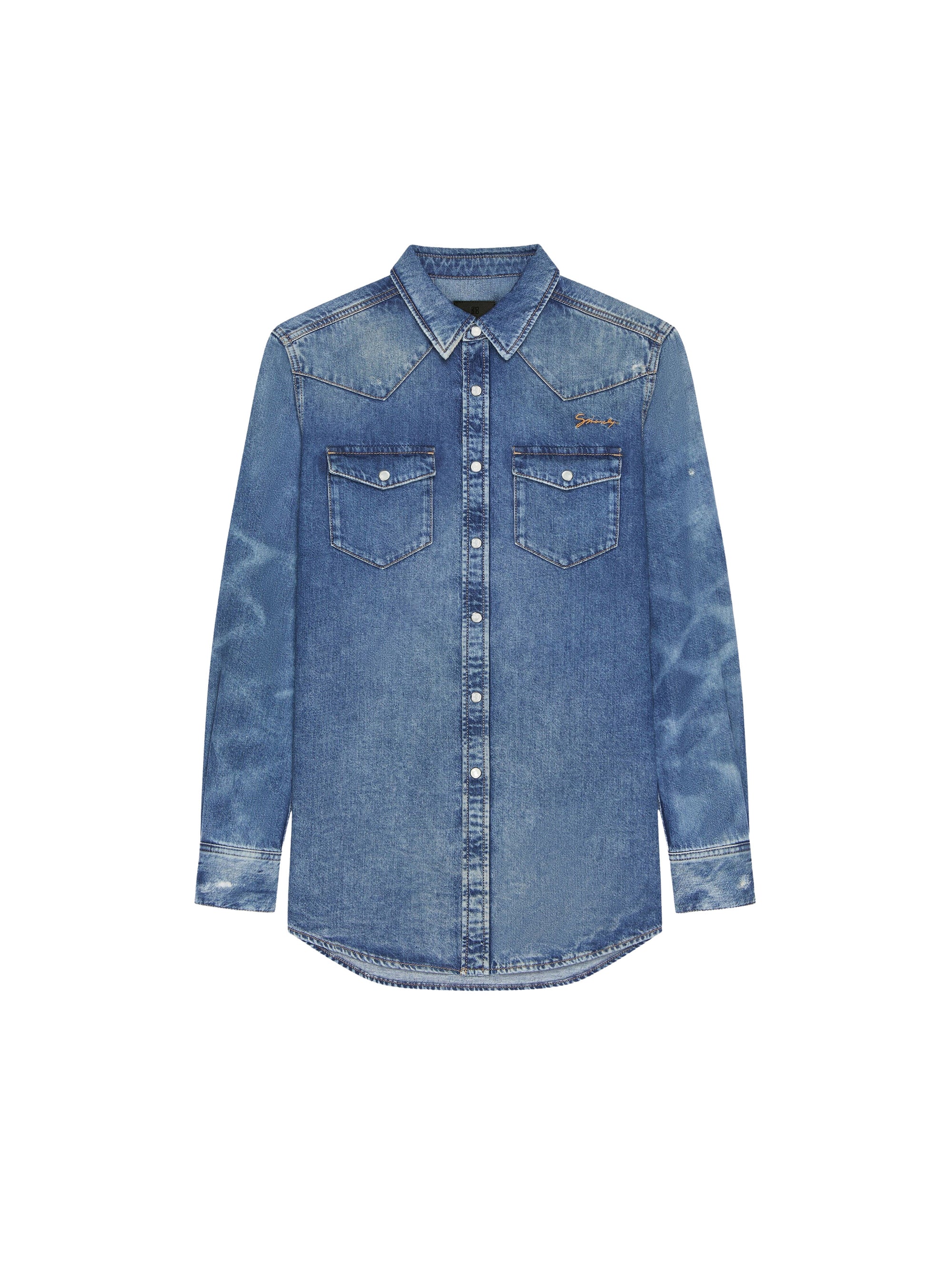 Chemise en jean coupe droite - Ocean Blue
