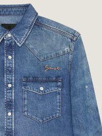 AMERICAN STRAIGHT FIT DENIM SHIRT