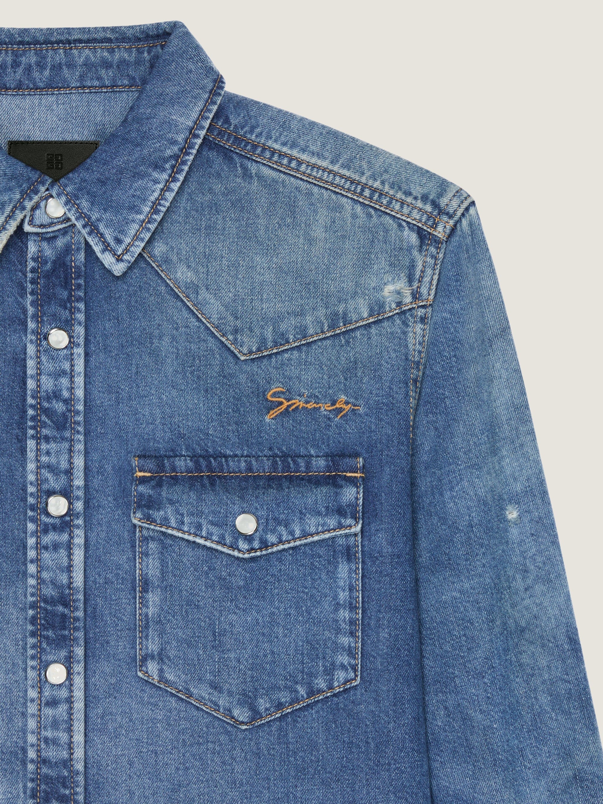 AMERICAN STRAIGHT FIT DENIM SHIRT