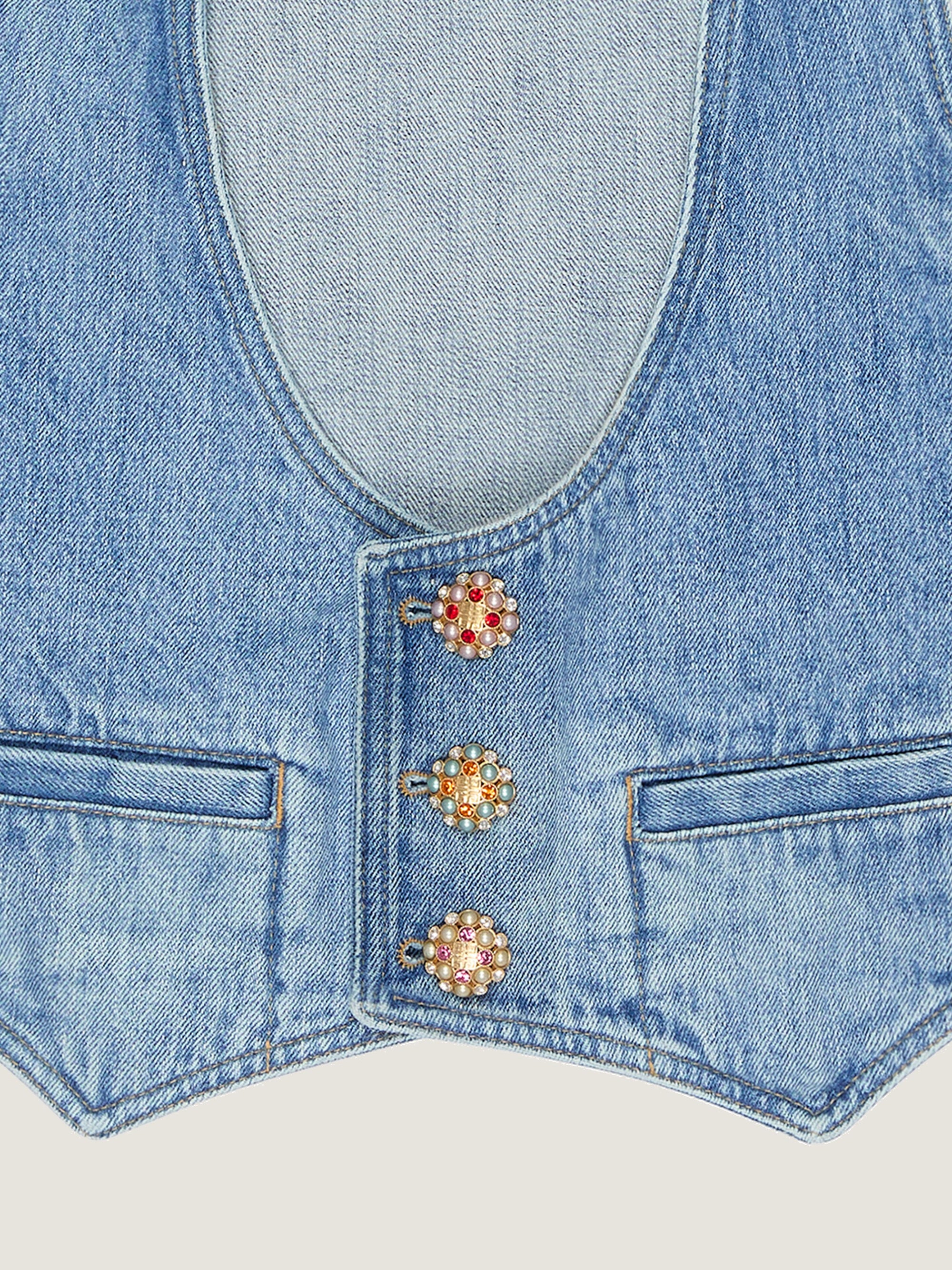 DENIM WAISTCOAT