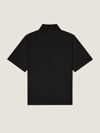 CASUAL SHIRT SHORT SLEEVE RIB COLLAR