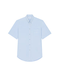 Chemise G jacquard manches courtes - Baby Blue
