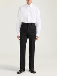 Chemise classique ourlet droit - White