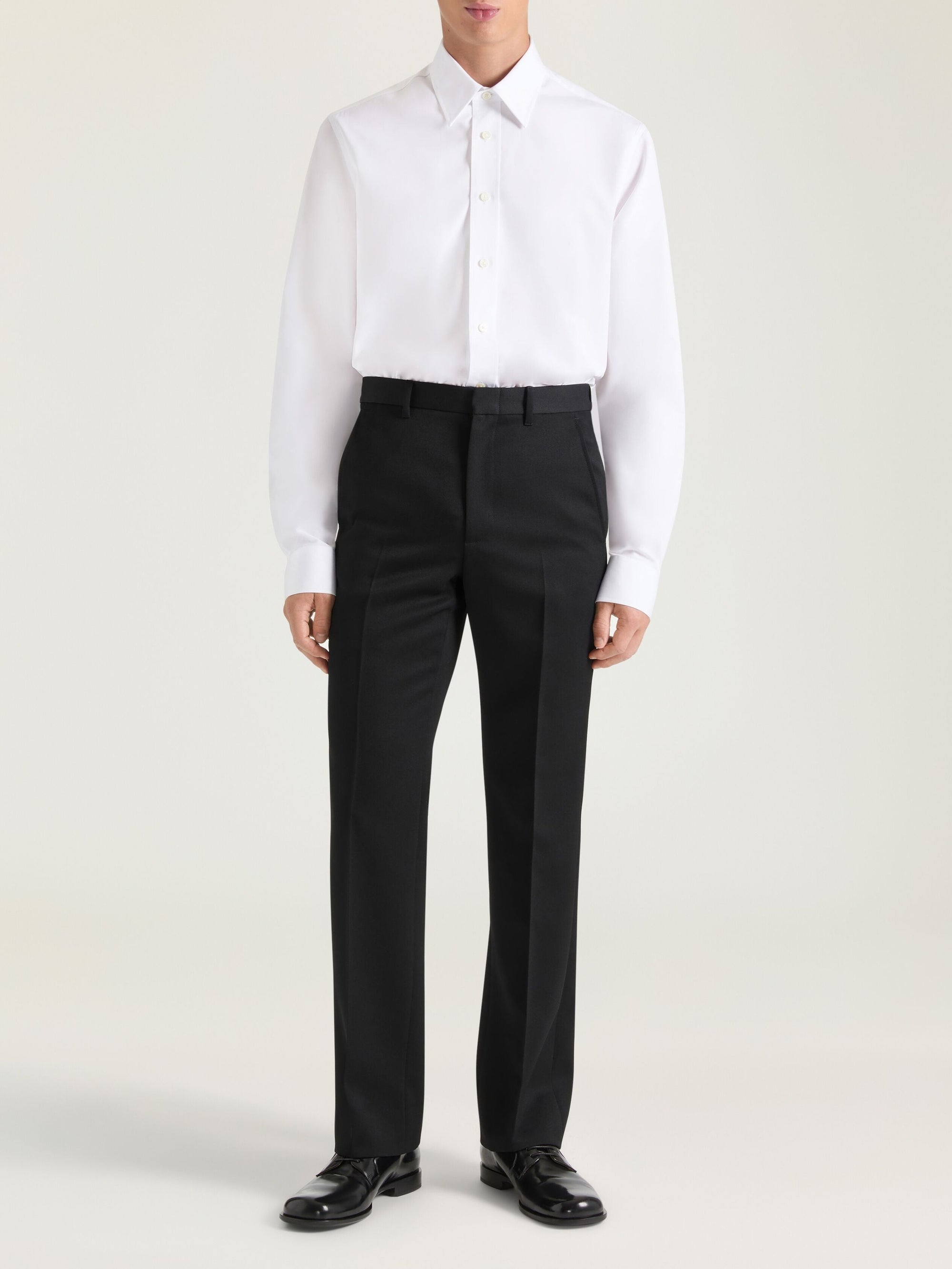 Chemise classique ourlet droit - White