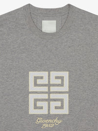 GREY MEL MESH COLLEGE EMBROIDERY