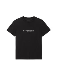 T-shirt oversize à imprimé inversé - Black
