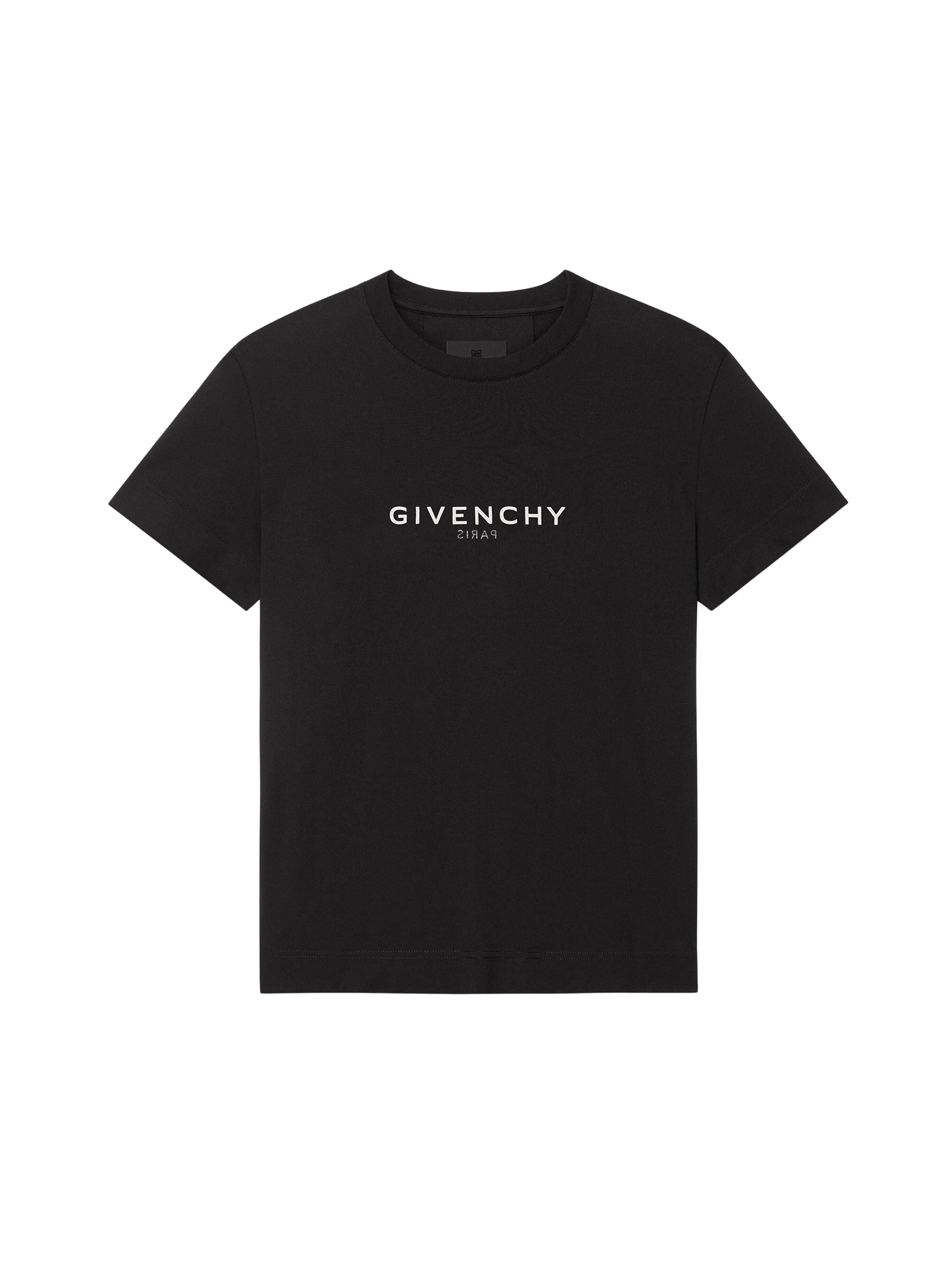 T-shirt oversize à imprimé inversé - Black