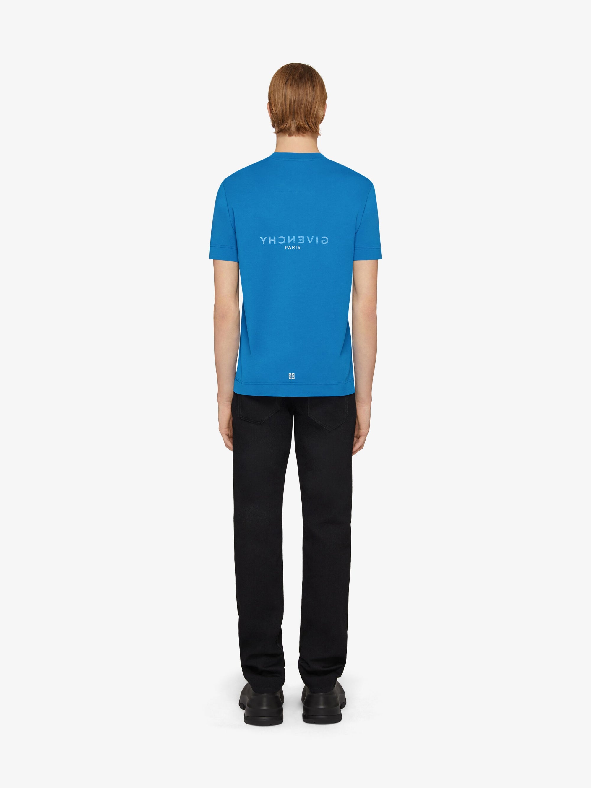 SLIM FIT REVERSE PRINT T-SHIRT