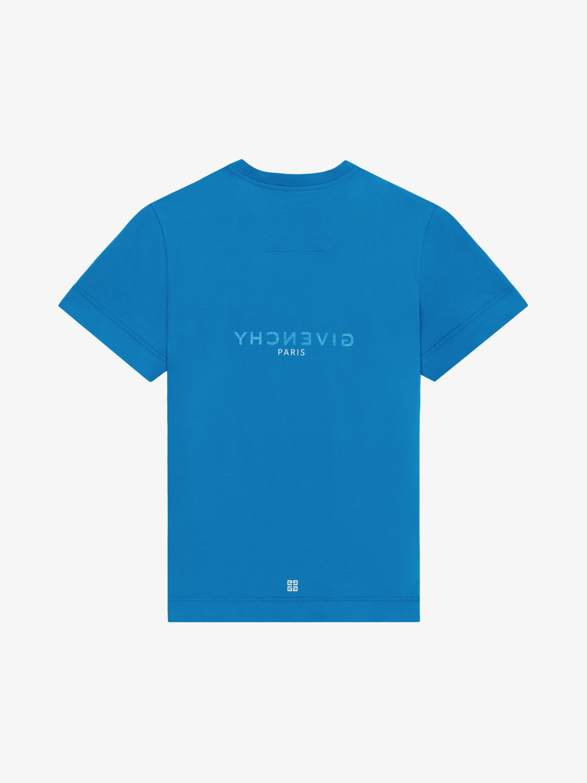 SLIM FIT REVERSE PRINT T-SHIRT
