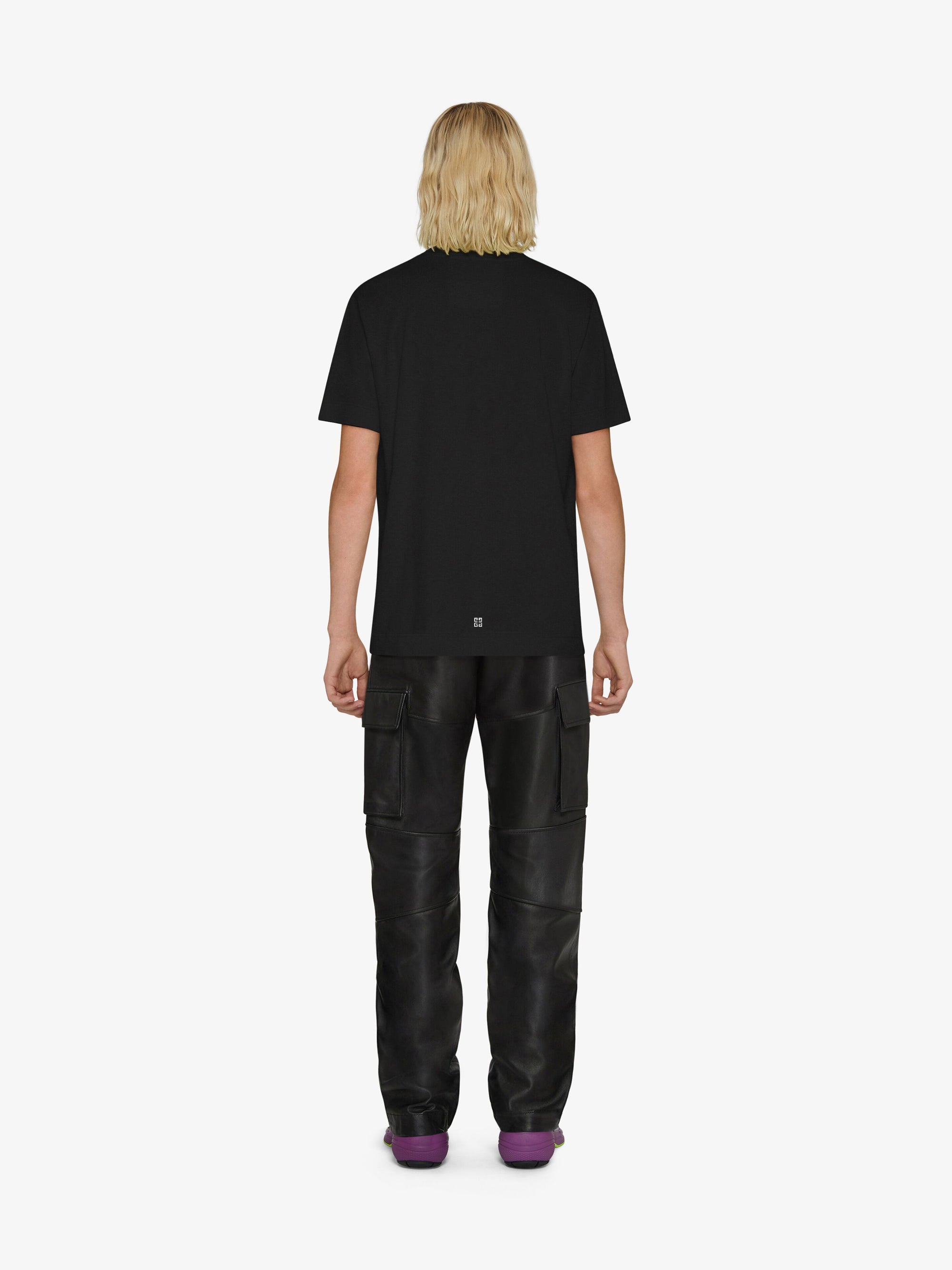 T-shirt slim Givenchy 4G Lock - Noir