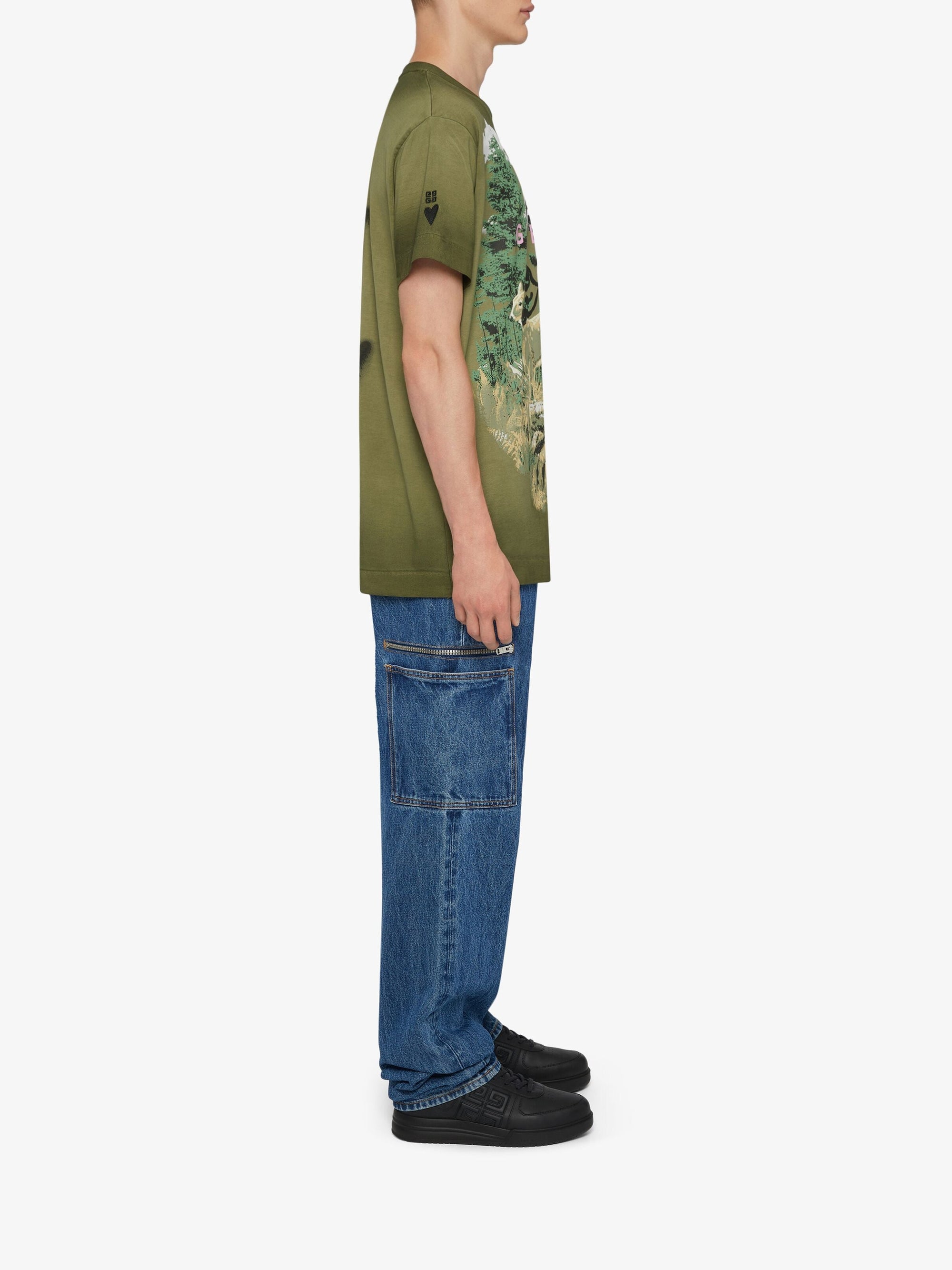 T-shirt oversize imprimé Givenchy angel - Vert Eau