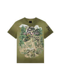 T-shirt oversize imprimé Givenchy angel - Vert Eau