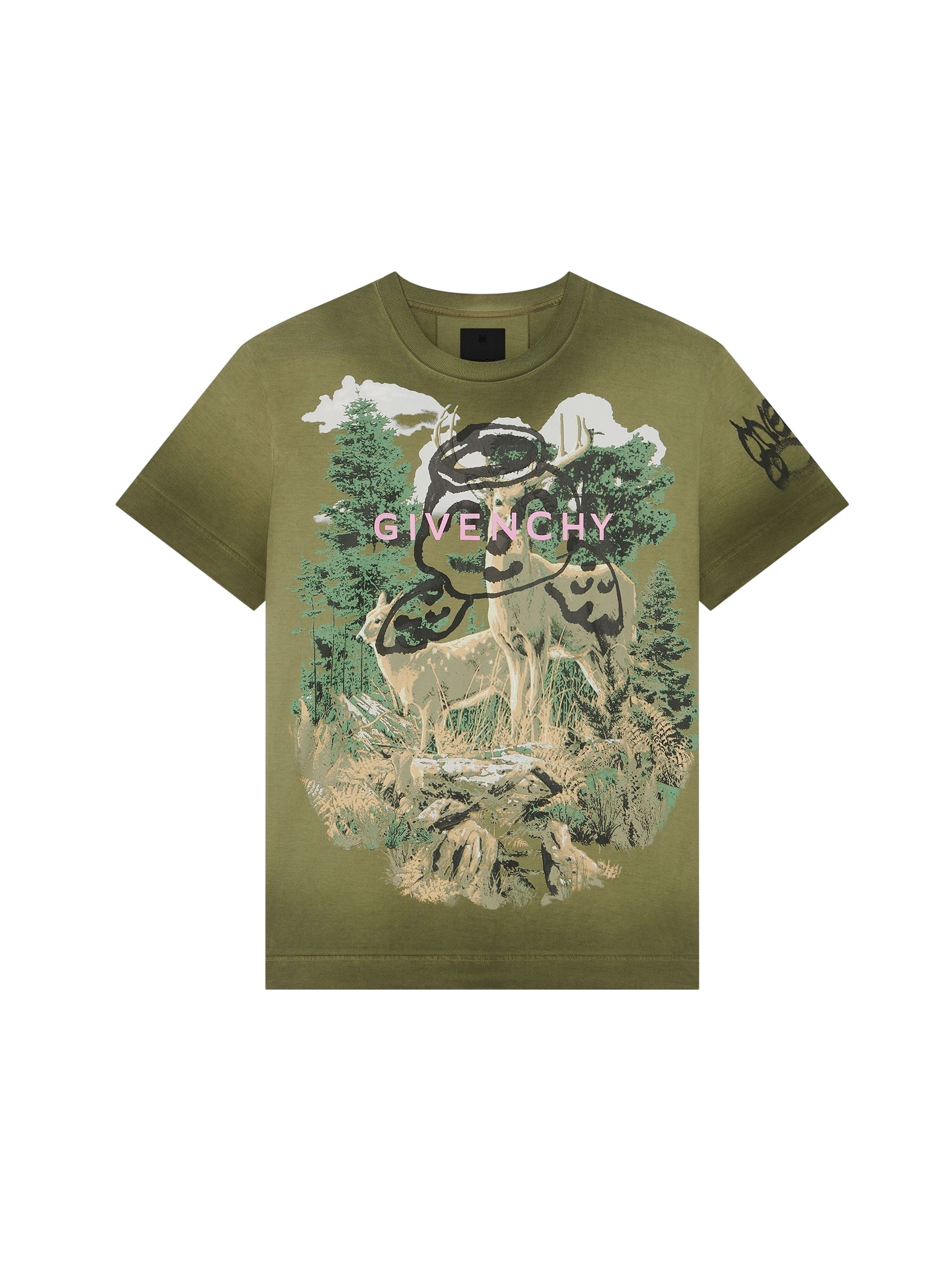 T-shirt oversize imprimé Givenchy angel - Vert Eau