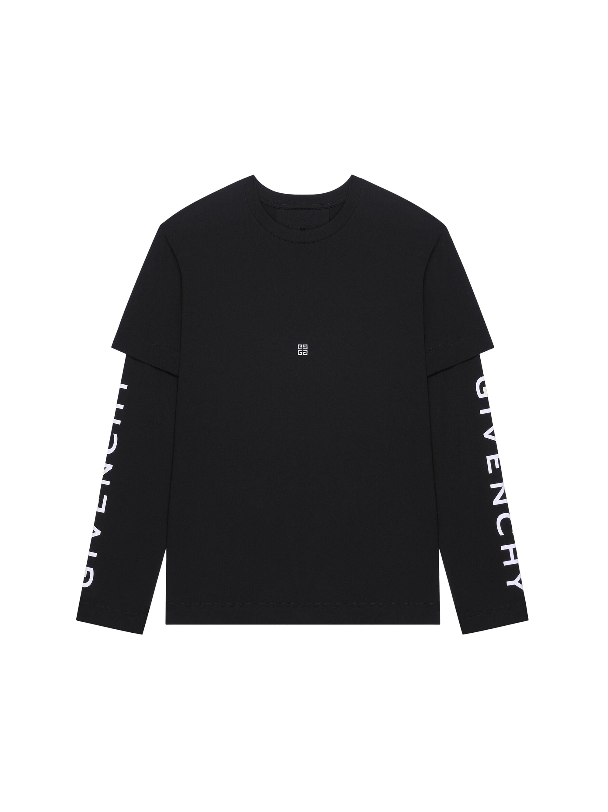 T-shirt double couche classique - Noir