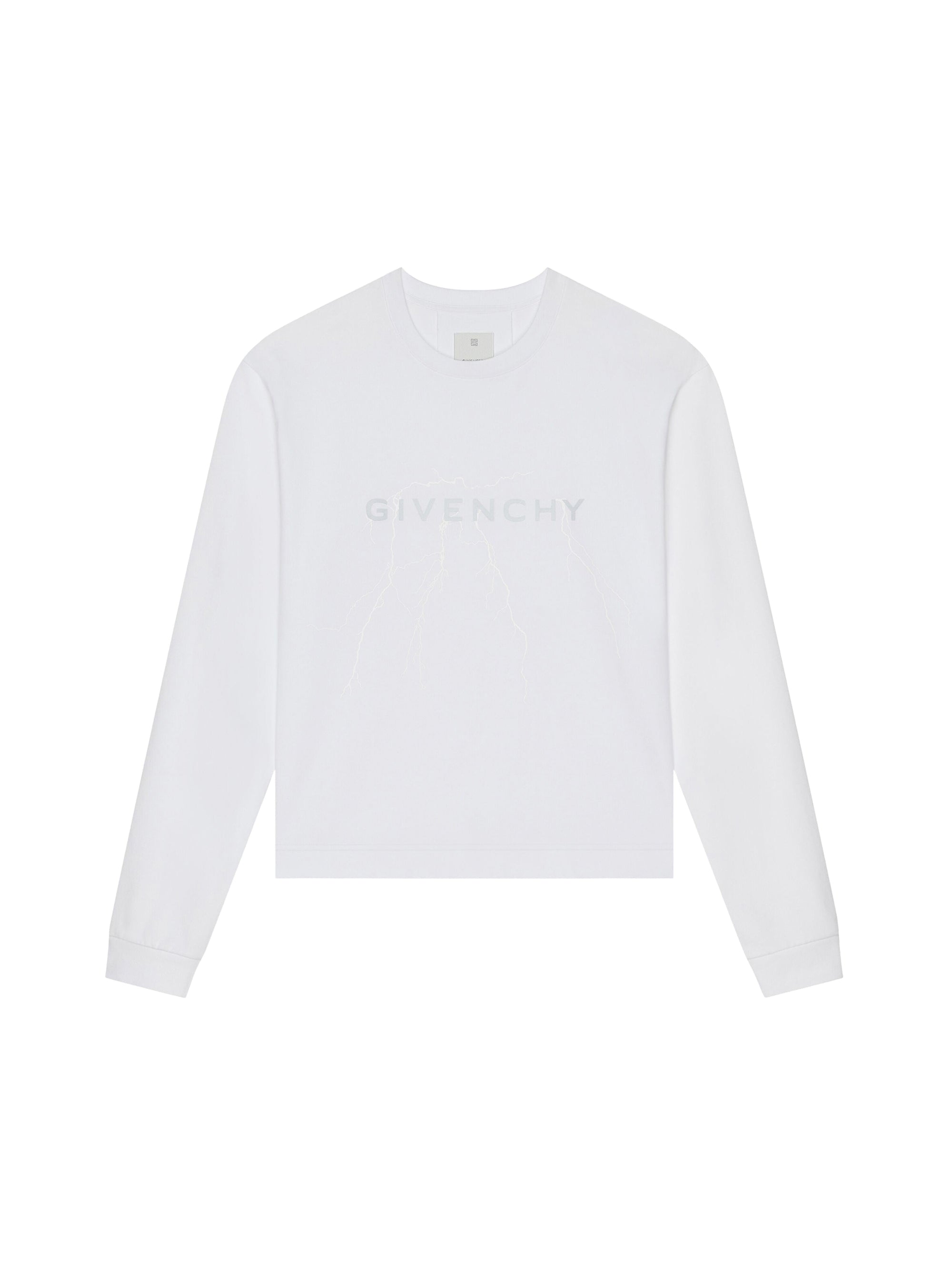 T-shirt ample avec motif réfléchissant - White